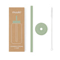Muuki lounge straw + dop silver sageMUKSTRAW07