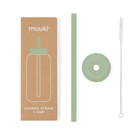 Muuki lounge straw + dop silver sageMUKSTRAW07
