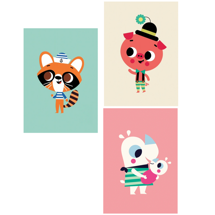 Petit Monkey ansichtkaarten set