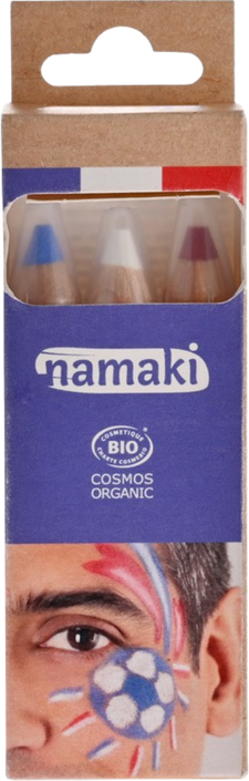 Namaki schminkpotloden rood wit blauw 3 jr+