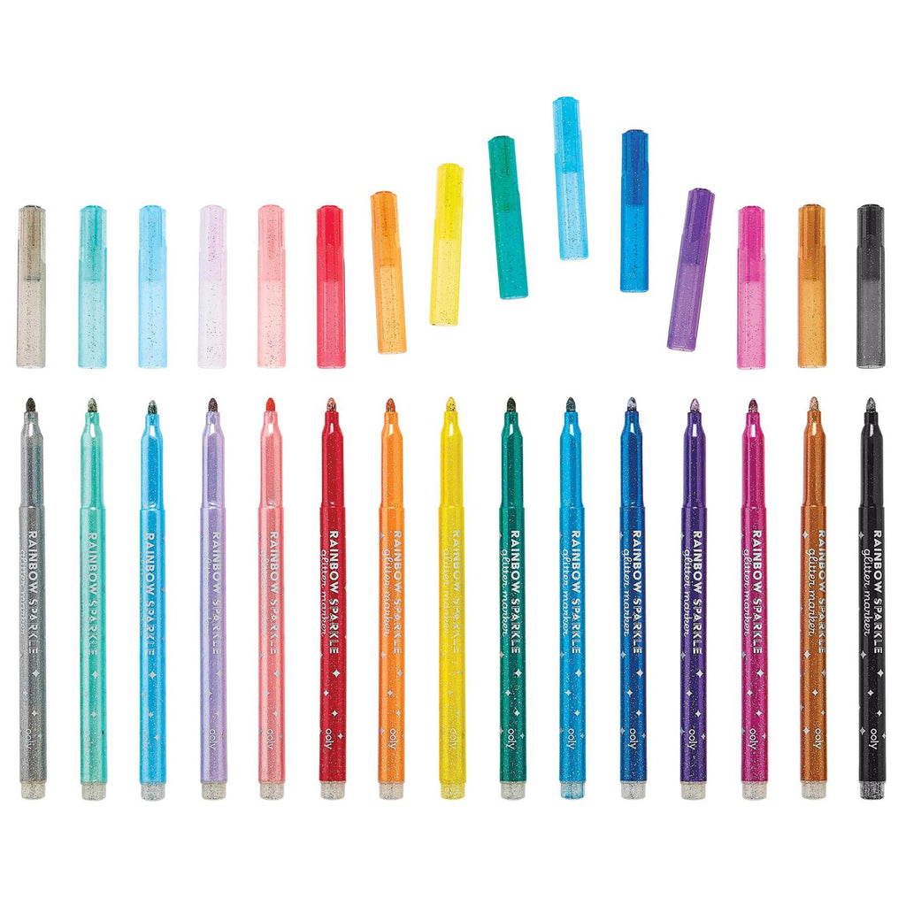 OOLY rainbow sparkle glitter markers 15 stks 6 jr+ kopen