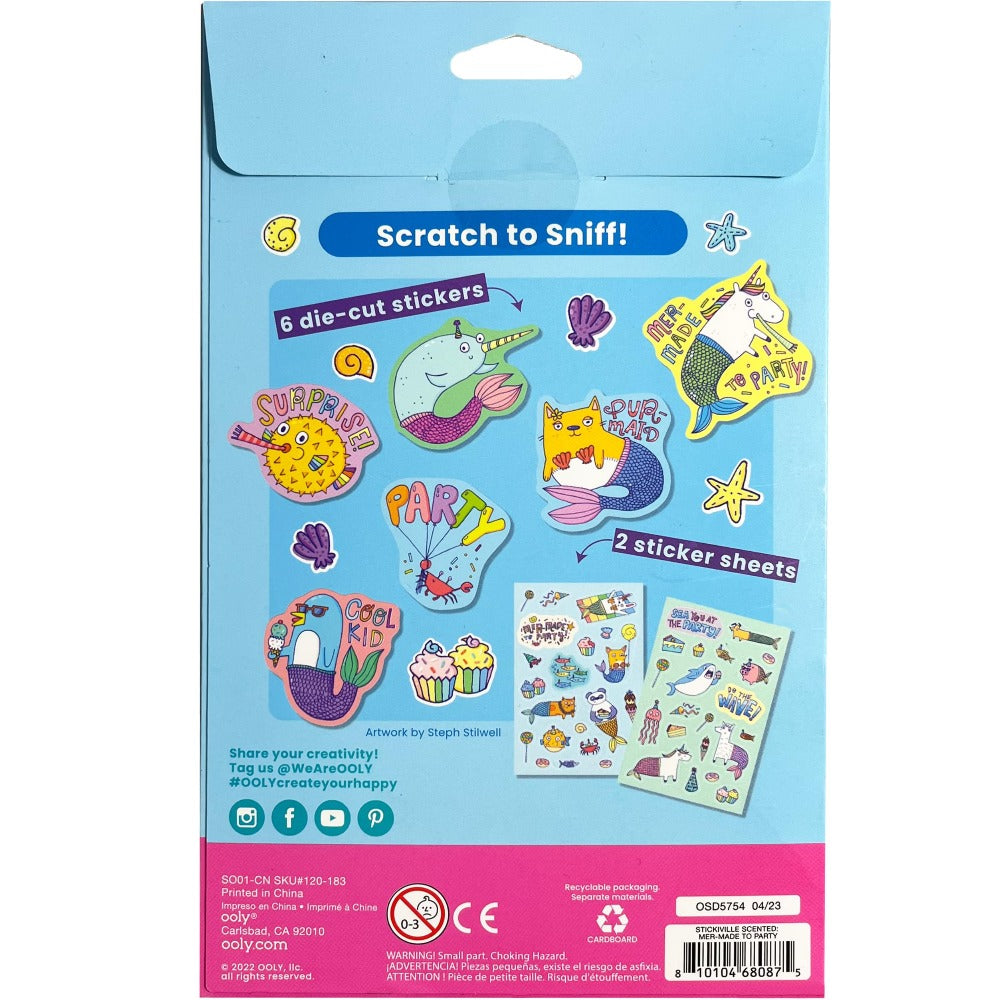 OOLY stickiville geurstickers Mer-made to party 810104680875