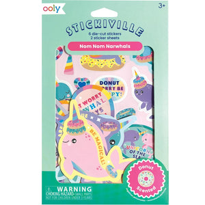 OOLY stickiville geurstickers Nom nom narwals
