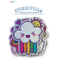 OOLY stickiville stickers Happy rainbows vinyl 4 stks