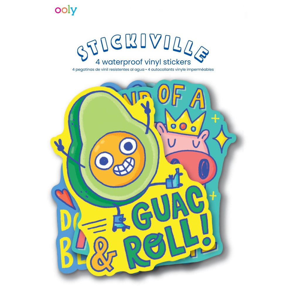 OOLY stickiville stickers Punny pals vinyl 4 stks kopen