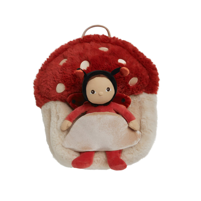 Olli Ella Hopalong Mushroom Backpack redOEKBAG-MBA-REOe