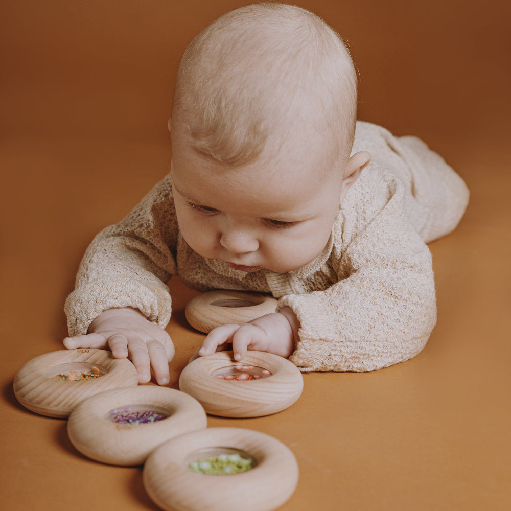 Petit Boum sensorische donut aardbeien 6 mnd + PBSDSTRA