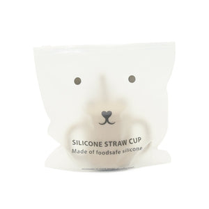Petit Monkey siliconen sippy cup met oren taupe