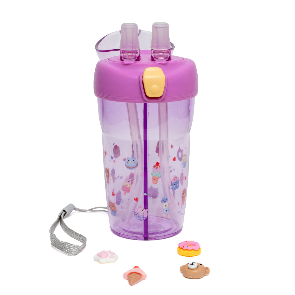 Petit Monkey 2 in 1 drinkfles Sparkling Sweets Tritan