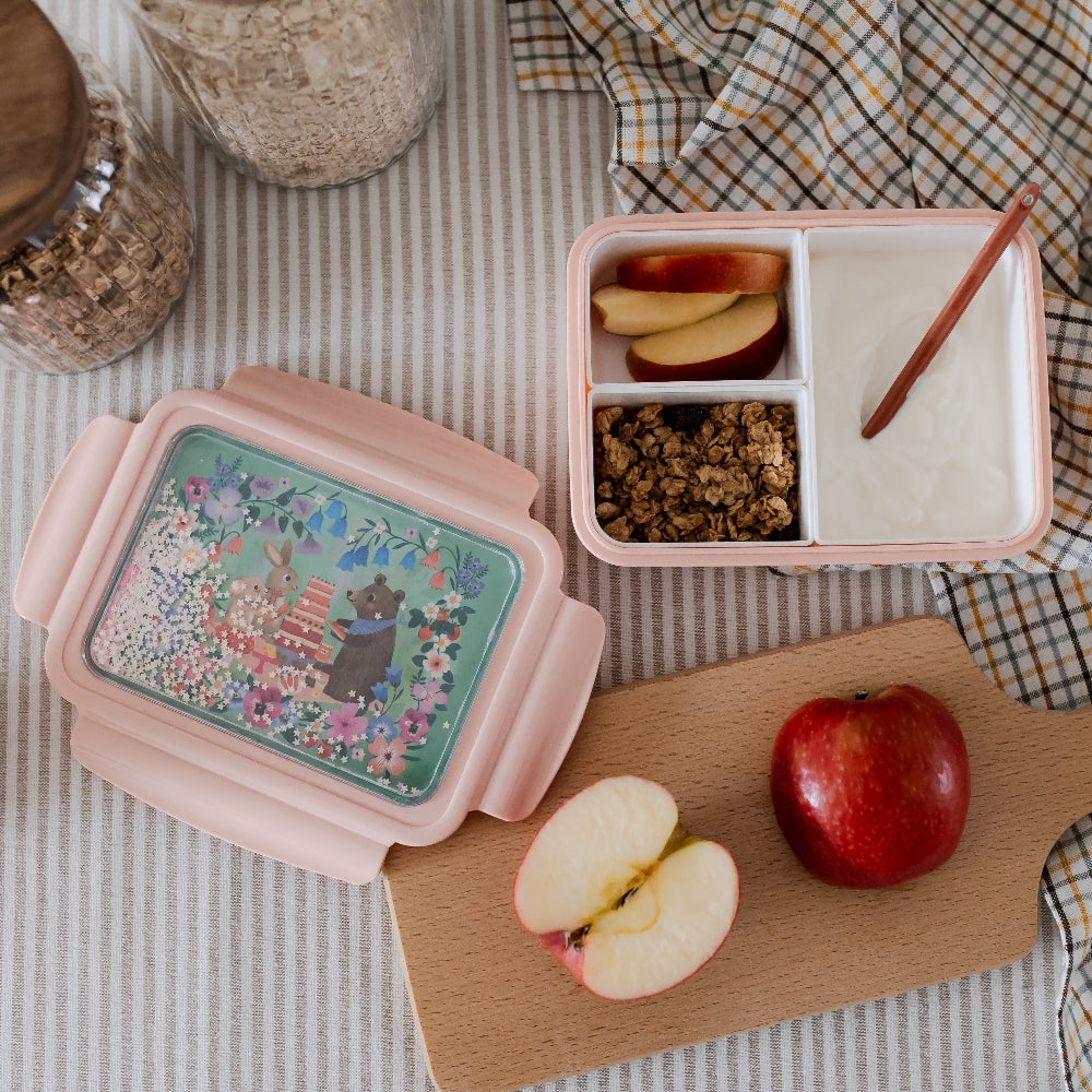 Petit Monkey broodtrommel bento animals picnicLB53-Rd