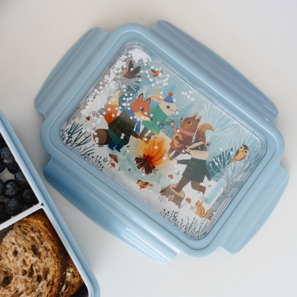 Petit Monkey broodtrommel bento bonfire animalsLB52-Rb