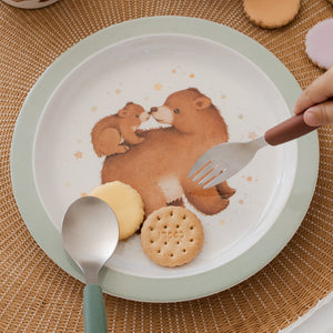 Petit Monkey melamine bord Bear and StarsMPB41-R