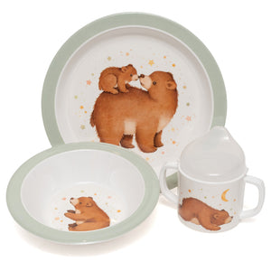 Petit Monkey melamine bord Bear and Stars