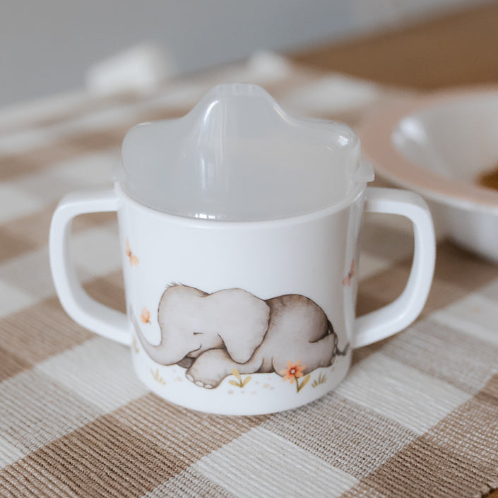 Petit Monkey melamine tuitbeker met oren ElephantMCB23-Rb