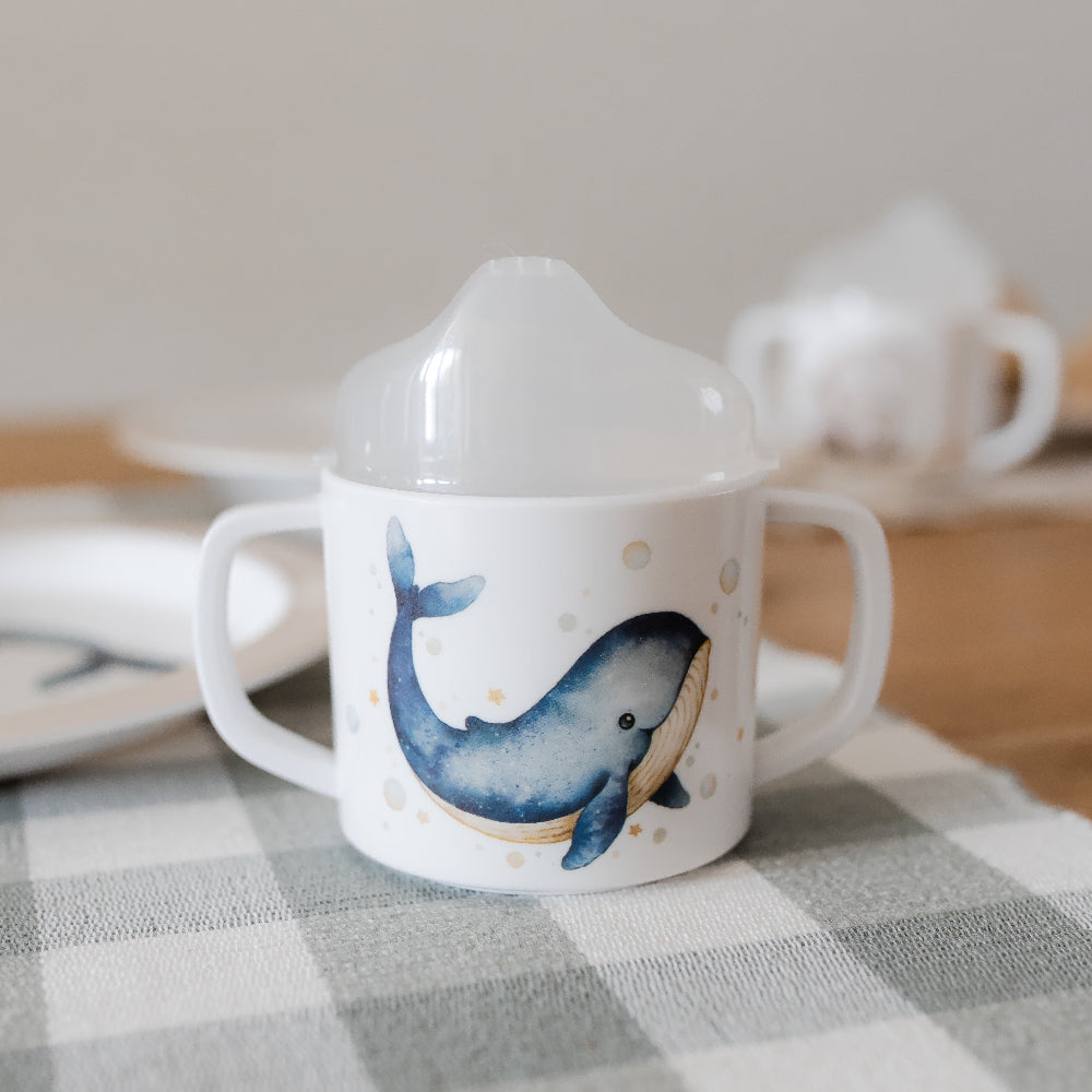 Petit Monkey melamine tuitbeker met oren Whale kopen