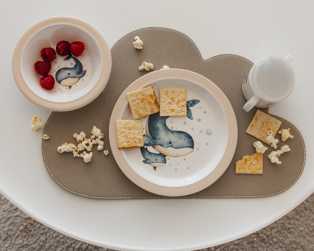 Petit Monkey melamine tuitbeker met oren Whale 100% melamine