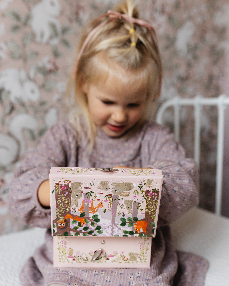 Petit Monkey muziekdoos bijoux woodland