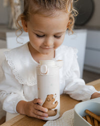 Petit Monkey stainless steel drinkfles BearVSB6-Rb