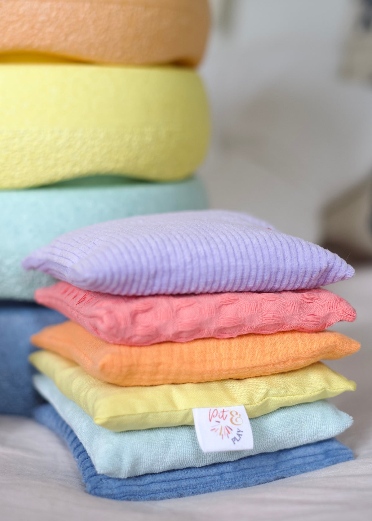 Pit and Play pittenzakjes Pastel set 6 stks 6 mnd+ 6150827192151 b