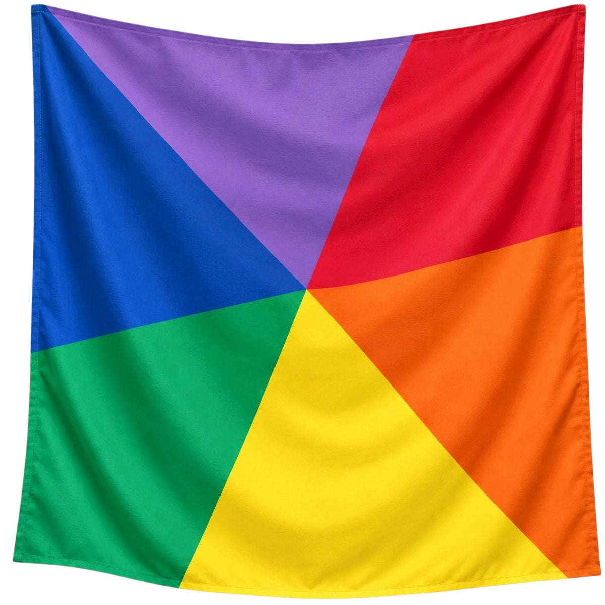 Pit and Play speeldoek rainbow colorblock XXL 120 x 120 cm