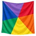 Pit and Play speeldoek rainbow colorblock large 75 x 75 cm 9509384492254 a