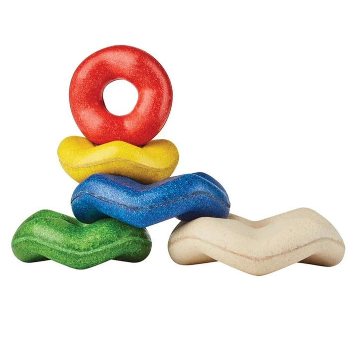 Plan Toys wave stapeltoren 5 mnd+