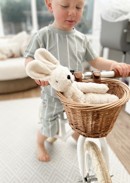 Senger Naturwelt knuffel floppy konijn wit  0 mnd+