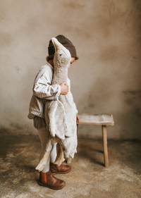 Senger Naturwelt warmte knuffel gans grijs groot 2 mnd+