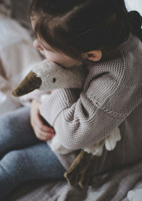 Senger Naturwelt warmte knuffel gans wit klein 2 mnd+