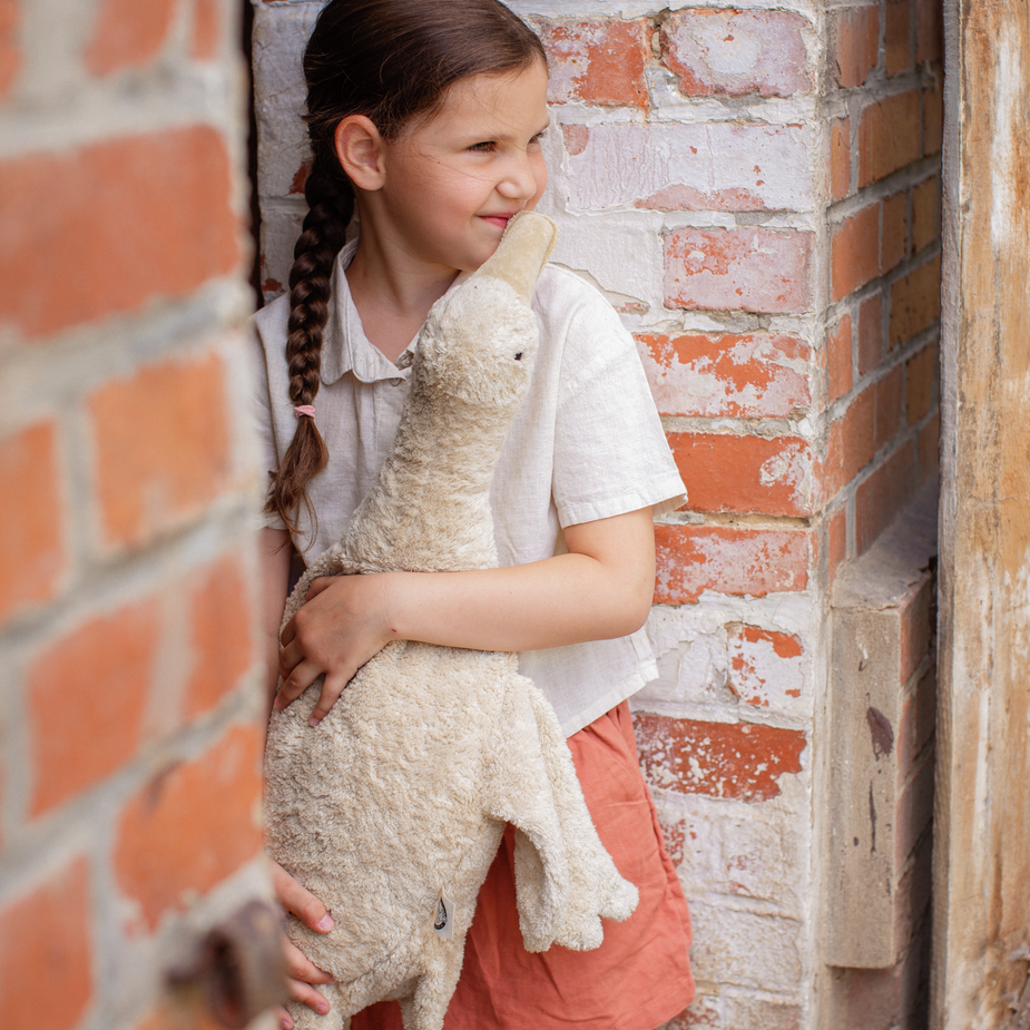 Senger Naturwelt warmte knuffel gans linen groot 2 mnd+ kopen