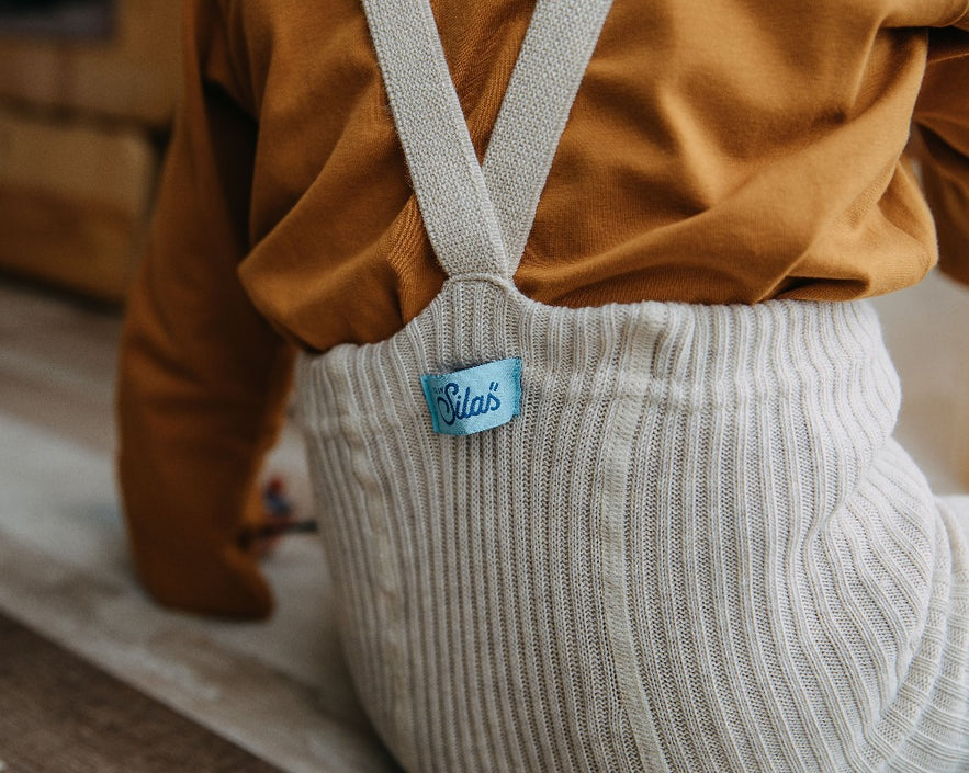 Silly Silas maillot hippy zonder voetjes katoen cream 6-12 m