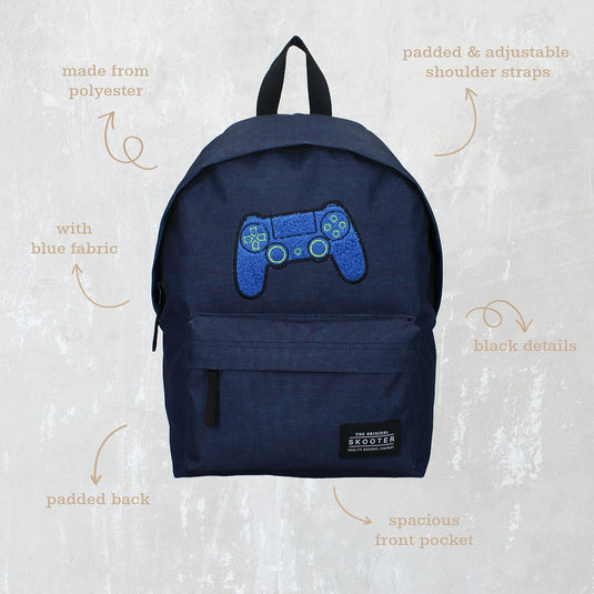 Skooter rugzak Daring Dudes game controller421-00844