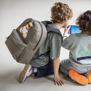 Skooter rugzak Trouble Maker bear with headphones 421-3935