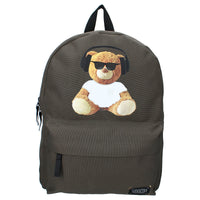 Skooter rugzak Trouble Maker bear with headphones 421-3935 c