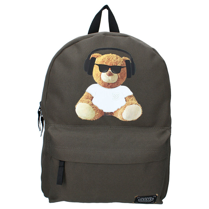 Skooter rugzak Trouble Maker bear with headphones 421-3935 c