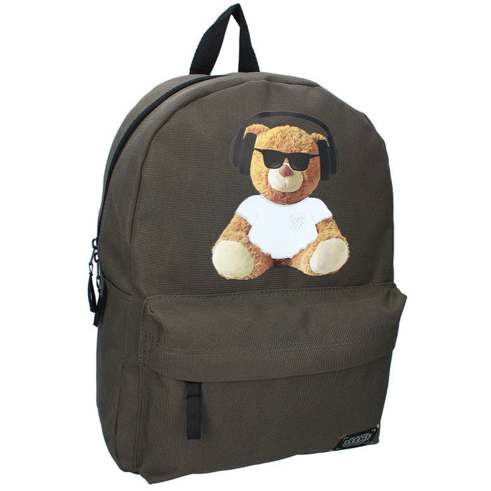 Skooter rugzak Trouble Maker bear with headphones 421-3935