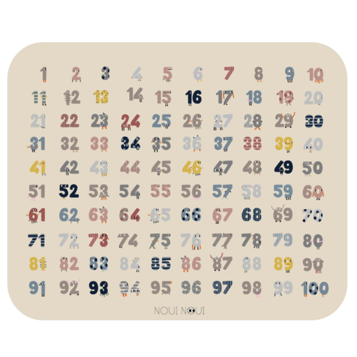 Noui Noui placemat XL counting