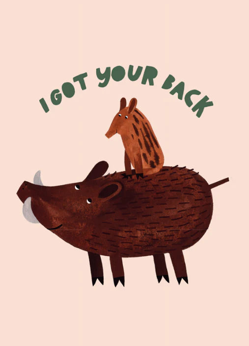 Petit Monkey ansichtkaart I got your back  PC63-R