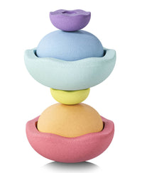 Stapelstein Inside regenboog pastel 6 stks