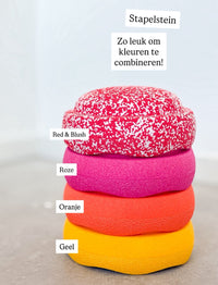 Stapelstein original red & blush e