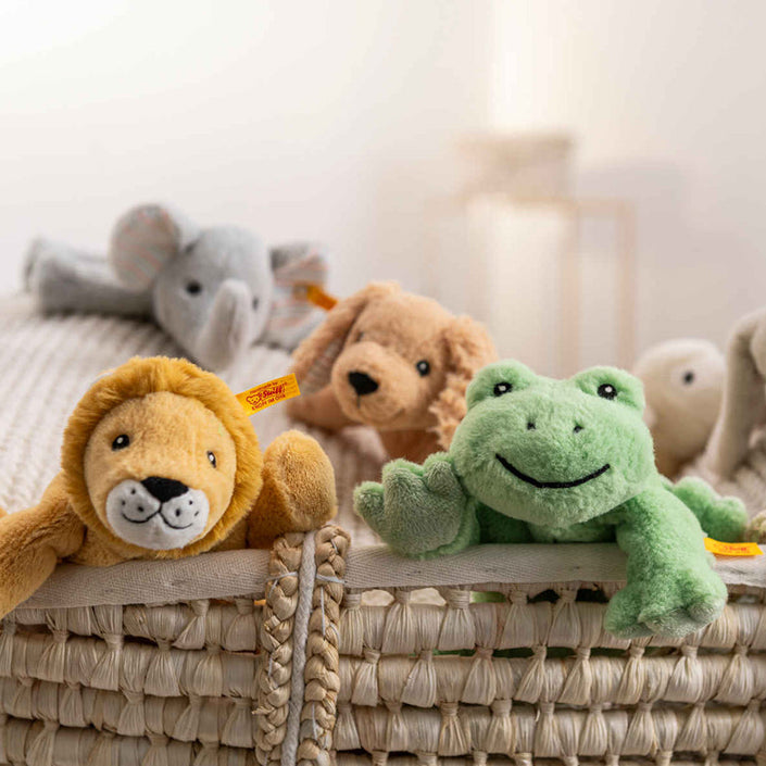 Steiff kikker knuffel Floppy Cappy 20cm lichtgroen 4001505242618 b