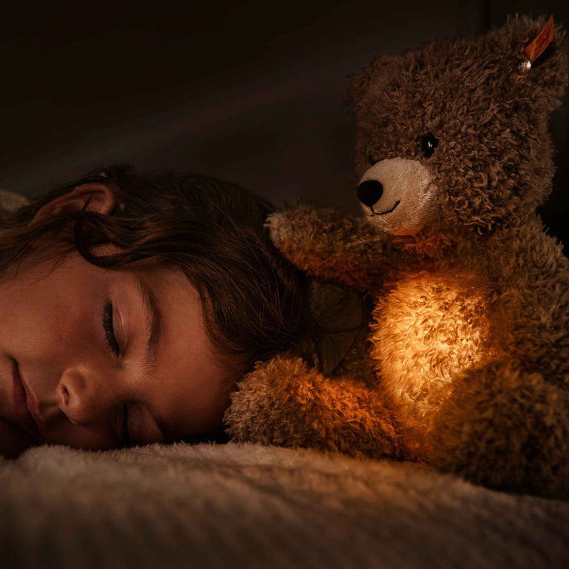 Steiff nachtlamp knuffel Caspar teddybeer 28 cm lichtbruin