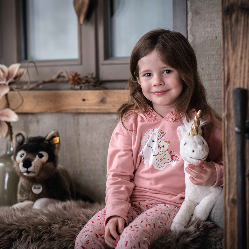 Steiff unicorn knuffel Unica 27 cm wit 067679