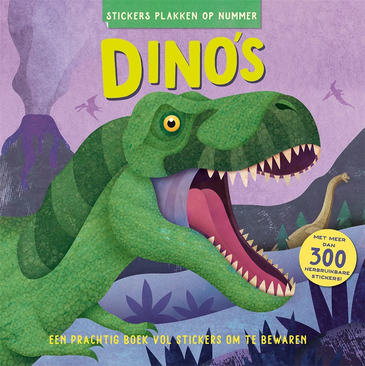 Stickers plakken op nummer Dino's 9789463549189