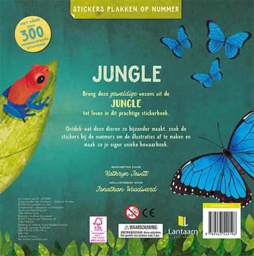 Stickers plakken op nummer Jungle