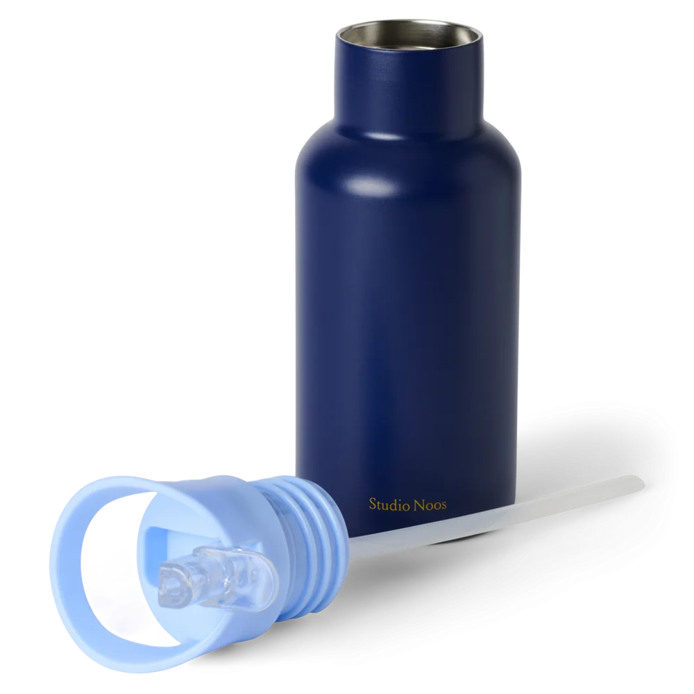 Studio Noos RVS drinkfles RVS 350 ml dark blue 6153327155152