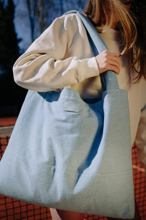 Studio Noos solid mom bag denim