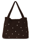 Studio Noos mom bag teddy chocolate brown hearts