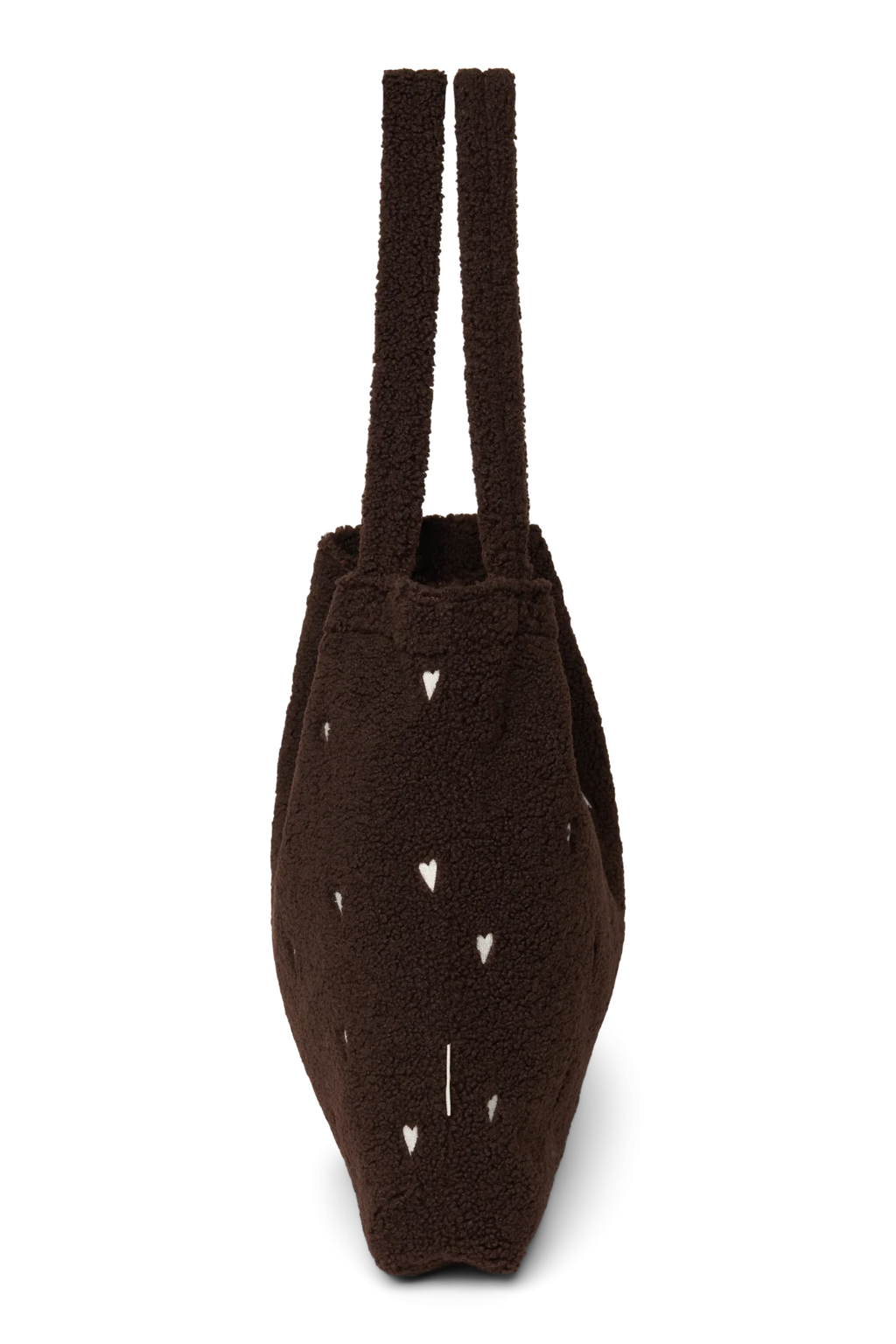 Studio Noos mom bag teddy chocolate brown hearts 6153324993986