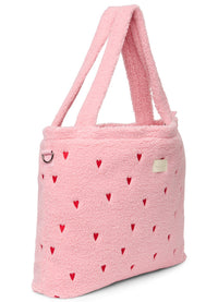 Studio Noos diaper bag teddy light pink hearts 6151929295252 b